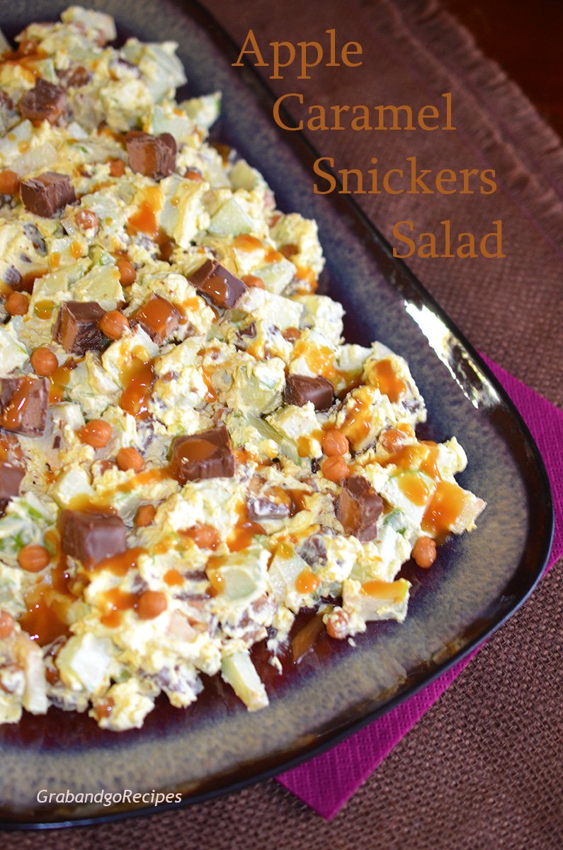 Apple Caramel Snickers Salad